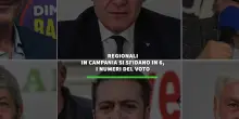 Regionali in Campania si sfidano in 6, i numeri del voto
