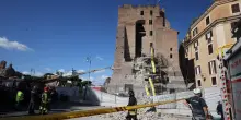 Crollo torre ai Fori Imperiali, faro pm su adeguatezza lavori