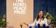 La Nobel Machado compare in pubblico dopo 11 mesi. 'Tornerò in Venezuela'