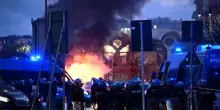 Guerriglia davanti allo stadio Marassi prima di Genoa-Inter
