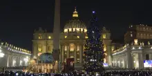 Piazza San Pietro, inaugurati l'albero di Natale e il presepe