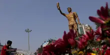 Rimossa per sicurezza la statua di Messi in India, 'oscillava al vento'