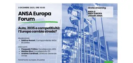 Le misure Ue per l'auto guardando al 2035. Nuovo forum ANSA mercoledì
