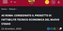 Stadio Roma, club consegna progetto definitivo a Campidoglio