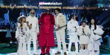 Andrea e Matteo Bocelli con Snoop Dogg a sorpresa nel Super Bowl di Natale