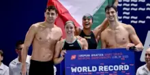 Italnuoto show, staffetta oro europeo e record mondiale