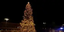Roma, accesi albero di Natale a piazza del Popolo e luminarie