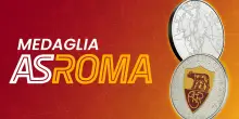 AS Roma e il suo stemma celebrati in una medaglia