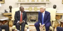 Scontro Trump-Ramaphosa su 'genocidio bianchi' in Sudafrica