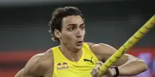 Atletica: Duplantis ancora un record mondiale, nell'asta a 6.28