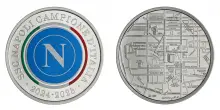 Dalla Zecca di Stato la medaglia per il Napoli campione d'Italia