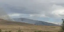 Incendio in Abruzzo tra Pescina e Collarmele, pompieri in azione