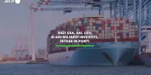 Dazi Usa, dal 15% ai 600 miliardi investiti, intesa in punti