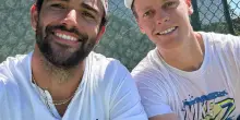 Berrettini si allena con Sinner e postano un selfie sui social