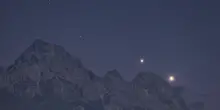 Venere e Giove illuminano la notte sulle Dolomiti