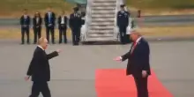 Putin e Trump in Alaska (immagini Youtube/Casa Bianca)