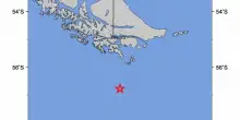 Terremoto di magnitudo 7.1 in mare tra Antartide e Sudamerica