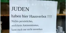 'Vietato l'accesso agli ebrei', cartello shock in Germania