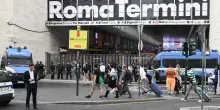 Proteste pro Pal,forze ordine cinturano stazione Termini
