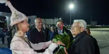 Mattarella arrivato ad Astana, al via la visita di due giorni