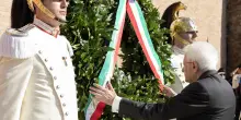 Mattarella a Porta San Paolo per l'anniversario della Difesa di Roma