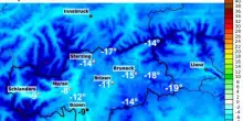 Freddo in Alto Adige, -19 gradi a Sesto e -8 a Bolzano