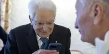 Il presidente Mattarella a Casa Italia