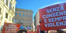 Manifestazione a Roma contro il Ddl Bongiorno: 'Senza consenso &egrave; stupro'