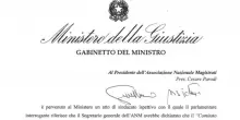 La lettera del ministero all'Anm: 'Ipotesi di finanziamento indiretto con il Comitato del No'