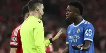Champions: insulti razzisti a Vinicius, stop di 10 minuti in Benfica-Real