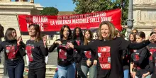Flash mob di One Billion Rising in piazza del Campidoglio a Roma