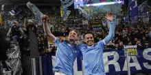 I giocatori della Lazio ringraziano i tifosi: 'notte speciale dedicata a voi'
