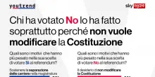 Youtrend, tra chi ha votato NO il 31% lo ha fatto contro il governo