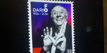 Svelato il francobollo per il centenario di Dario Fo