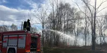 Spento il vasto incendio boschivo nella riserva naturale delle Vaude