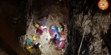 Soccorsa speleologa infortunata a 100 metri di profondit&agrave; nello spoletino