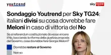 Il sondaggio Youtrend: "Il No avanti al 54,1% con una affluenza bassa"