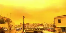 Grecia, tempesta di sabbia su Creta tinge il cielo di arancione