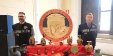 Carabinieri Tpc consegnano reperti a Parchi archeologici Crotone e Sibari