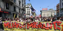 'Milano &egrave; migrante', al via i cortei contro i Patrioti europei