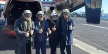Milei visita la portaerei Uss Nimitz in acque argentine