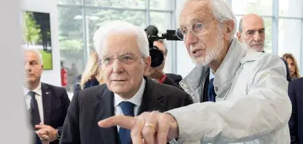 Mattarella con Renzo Piano: 'Questa generazione ha passione, sbagliare &egrave; prezioso'