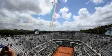 Internazionali: Frecce Tricolori e omaggio a Pietrangeli al Foro Italico