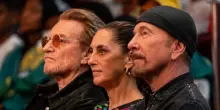 A Citt&agrave; del Messico Sheinbaum e gli U2 insieme per l'infanzia