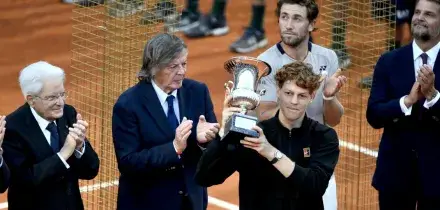 Sinner vince gli Internazionali d'Italia, Ruud battuto 6-4 6-4 in finale a Roma - LE FOTO