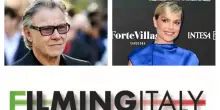 Harvey Keitel e Micaela Ramazzotti al Filming Italy Sardegna