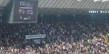 Calcio: Udinese, commemorazione sisma Friuli prima di match con Torino