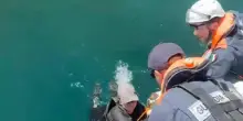 Catamarano ribaltato e barca incagliata, doppio salvataggio sul Garda