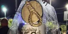 Torta di compleanno con un cappio per il ministro israeliano Ben Gvir
