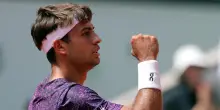 Roland Garros: Cobolli agli ottavi, battuto Tien in tre set